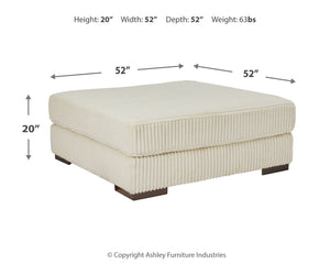 Lindyn - Beige - Oversized Accent Ottoman