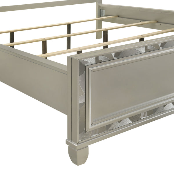 Radiance - 6/0 California King Bed - Pearl Silver