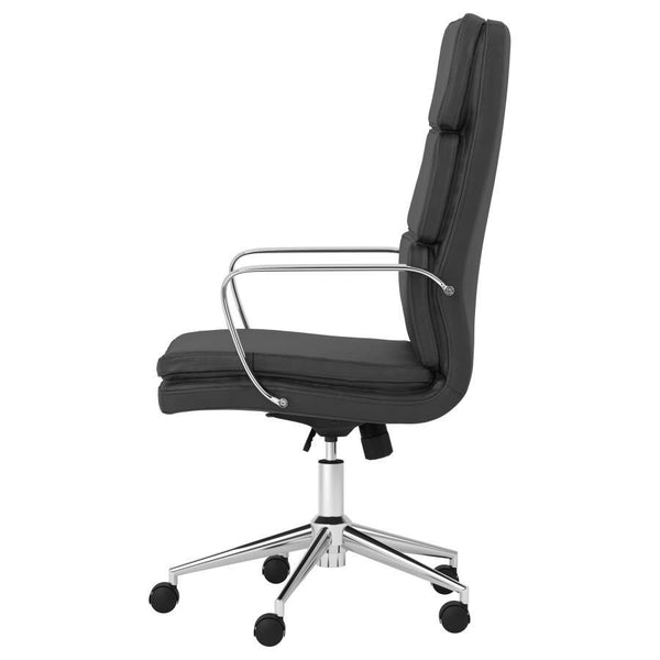 Ximena - Upholstered Adjustable High Back Office Chair - Black