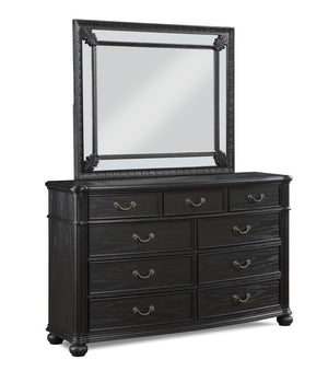  a true embodiment of classic sophistication. Each piece is masterfully constructed with a striking charcoal finish that commands attention while accentuating the intricate detailing an