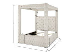  tufted headboard and footboard are