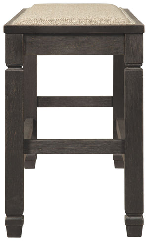 Tyler Creek - Antique Black - DBL Counter UPH Bench