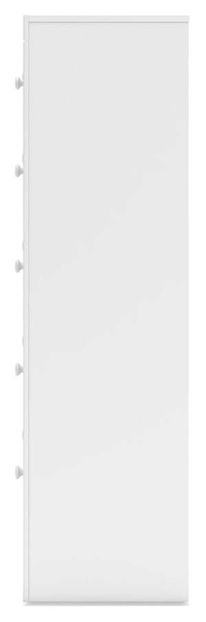 Mollviney - White - Five Drawer Chest