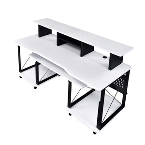 Megara - Music Desk - White & Black Finish