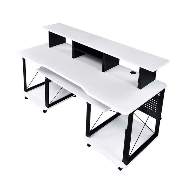 Megara - Music Desk - White & Black Finish