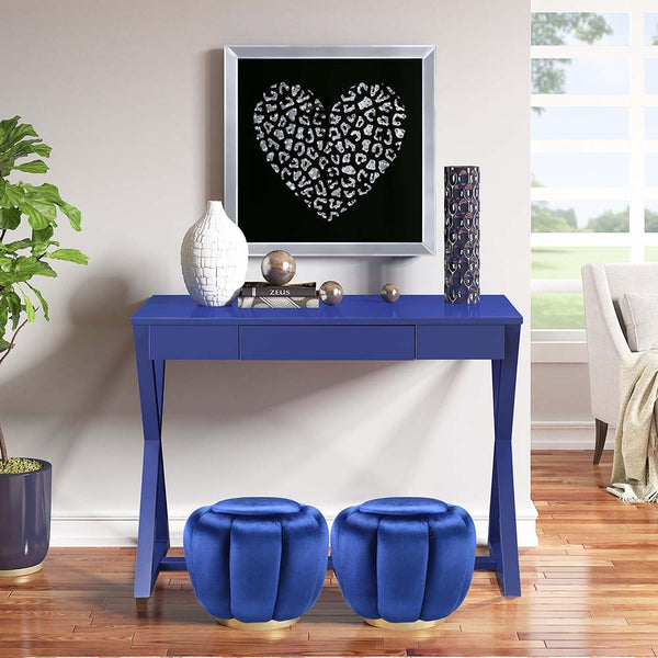 Nalo - Console Table - Twilight Blue Finish