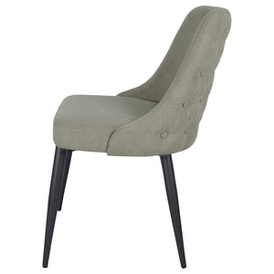 Cosmo - Upholstered Dining Side Chair (Set of 2) - Light Gray