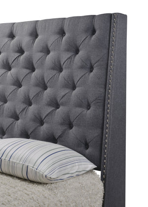 Chantilly - King Upholstered Bed - Gray