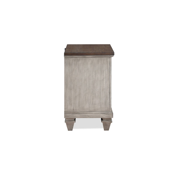  this nightstand features a rich