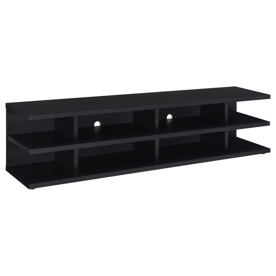 This expansive entertainment center transforms your living room, serving as a TV console, media console, and entertainment unit all in one sleek piece. Its 78-inch profile, engineered wood core, and scratch-resistant and eco-friendly laminate veneer ensur