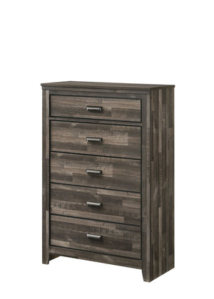 Carter - Queen 5 Piece Bedroom Set - Brown