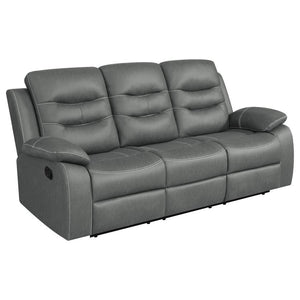 Ultra-cozy in both style and seating experience, the motion sofa is everything you need for a small gathering or solo relaxation. Pillowy polyester fiber padding in all the right places supports seating comfort and offers a design boost through tufting an