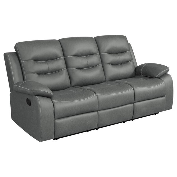 Ultra-cozy in both style and seating experience, the motion sofa is everything you need for a small gathering or solo relaxation. Pillowy polyester fiber padding in all the right places supports seating comfort and offers a design boost through tufting an