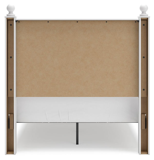 Mollviney - White - Full Panel Bed