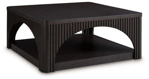 This end table is a stylish and sophisticated piece with a dark French black finish. Architecturally designed with unique arches and lattice details, it adds on-trend elegance to your existing home decor.<br><br><b>Additional Dimensions</b><br><ul><li>Ope