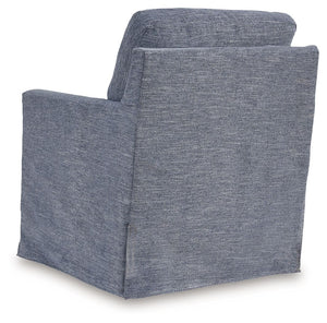 Nenana Next-Gen Nuvella - Denim - Swivel Glider Accent Chair