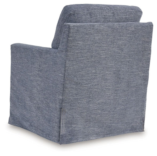 Nenana Next-Gen Nuvella - Denim - Swivel Glider Accent Chair