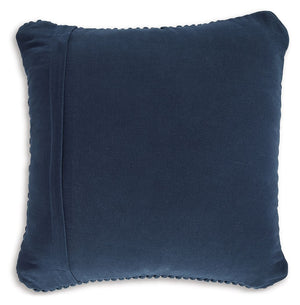  sectional or bed. Its deep blue hue and inviting handwoven design complete casual and coastal retreats alike