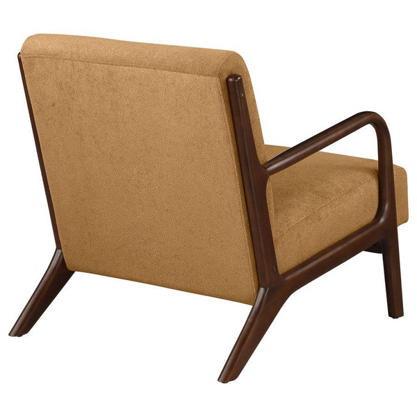 Foster - Upholstered Wood Frame Accent Chair - Honey