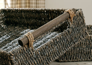 Halima - Antique Gray - Tray Set (Set of 2)