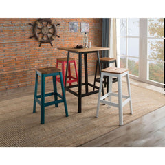 Bursting with exclusive modern appeal, this Jacotte bar collection is ideal pieces to craft your elegant entertaining space. Simple but stylish, this bar table is made with high quality solid pine wood. With bar stools finished in different colors, you ca