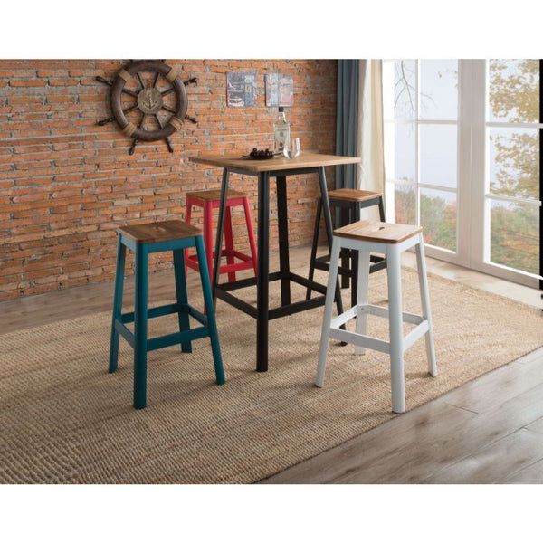 Bursting with exclusive modern appeal, this Jacotte bar collection is ideal pieces to craft your elegant entertaining space. Simple but stylish, this bar table is made with high quality solid pine wood. With bar stools finished in different colors, you ca