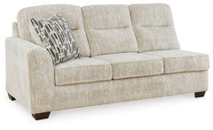 This left-arm facing sofa is made with polyester upholstery. Pairs with other items in the series to make a sectional.<br><br><b>Additional Dimensions</b><br><ul><li>Arm height: 27-"</li><li>Seat depth: 21-"</li><li>Seat height: 20-"</li><li>Top of cushio