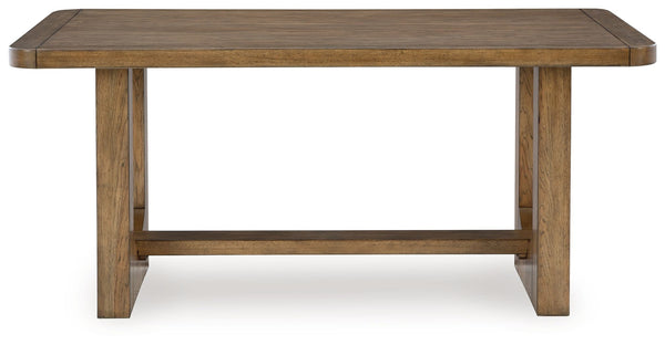 Cabalynn - Light Brown - Rectangular Dining Room Counter Table