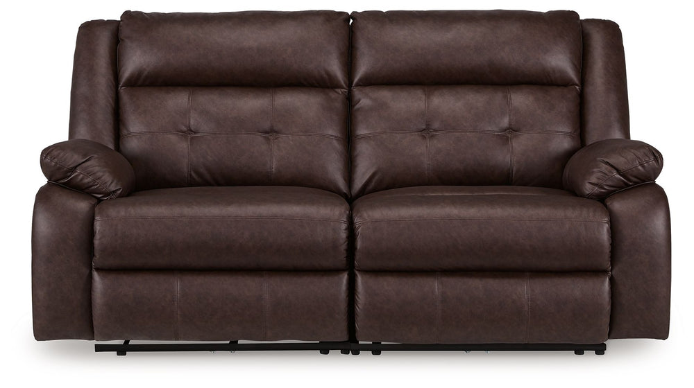 Elevate the everyday with the Punch Up power reclining sectional loveseat. With easy one-touch reclining and spacious seating, this piece offers relaxation and unparalleled coziness. Its faux leather upholstery is comfortably practical and beautifully enh