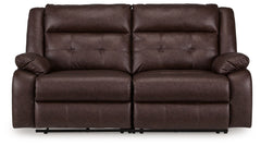 Elevate the everyday with the Punch Up power reclining sectional loveseat. With easy one-touch reclining and spacious seating, this piece offers relaxation and unparalleled coziness. Its faux leather upholstery is comfortably practical and beautifully enh