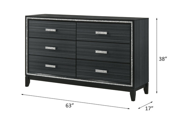 Haiden - Dresser - Weathered Black Finish