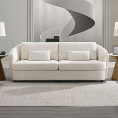 Sink into the embrace of this Mariko sofa with Beige Linen , where elegance meets comfort. Paired with plush pillows, it offers a serene sanctuary for relaxation. Its timeless design enhances any living space, making it a perfect centerpiece for gathering