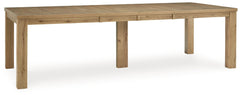 This dining table brings a rustic vibe to urban contemporary design. Itâ€™s a modern approach to natural beauty, with a rustic oak finish defining its thick tabletop and sturdy legs. And the table-'s color palette is stunningly simple, allowing it to coor