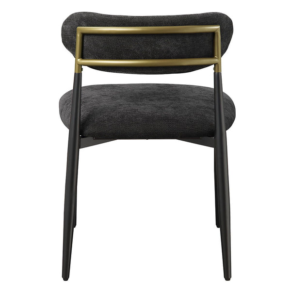 Jaramillo - Side Chair (Set of 2) - Black Fabric & Black Finish