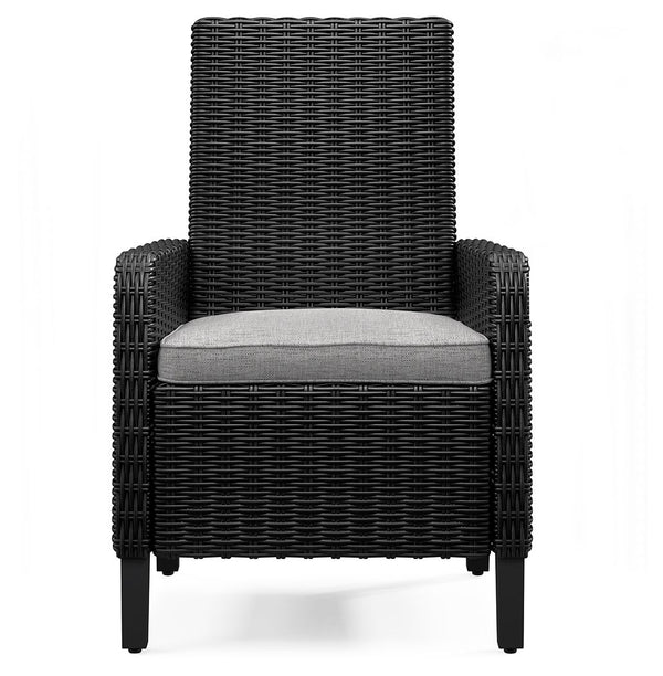 Beachcroft - Black / Light Gray - Arm Chair With Cushion (Set of 2)