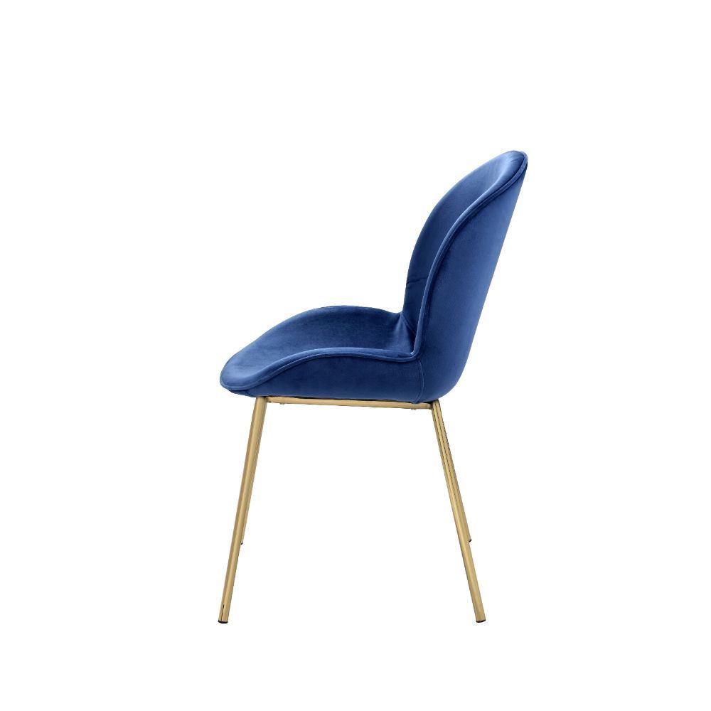 KD, Side Chair (High Back) Stationary Seat: Standard Dining Height Padded SEAT & BACK: Velvet (Solid Pattern) NO Apron Padded Backrest: Wingback Style Seat Construction: Wood+Foam (Molding) Metal Spindle Leg: Nickel Finish Armless<br/><br/><b>Product Feat