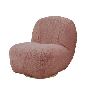 Yedaid - Accent Chair - Pink Teddy Sherpa