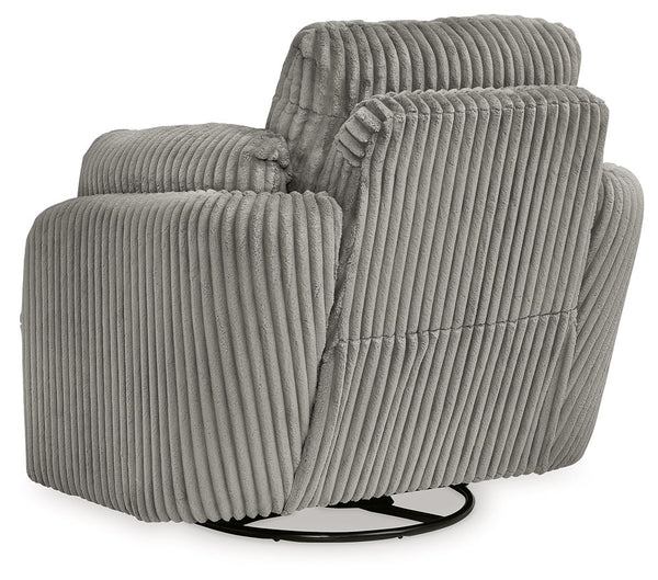 Tie-Breaker - Fog - Swivel Glider Recliner