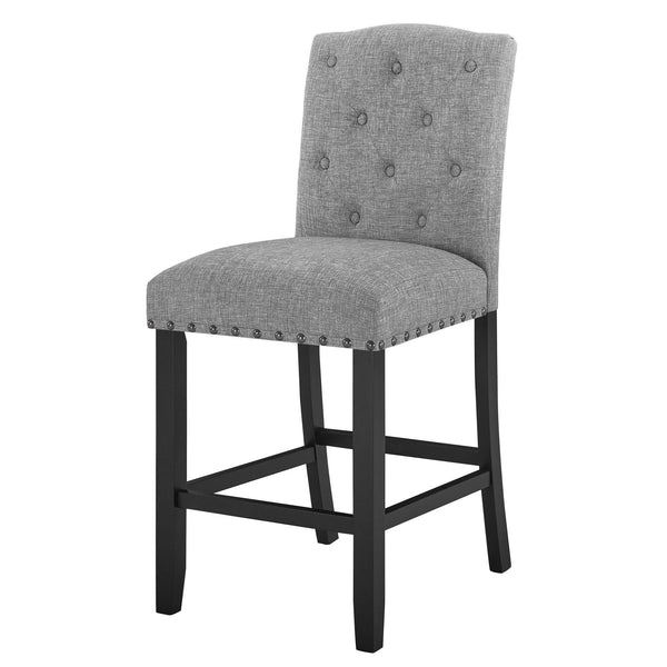 Daphne - 5 Piece Counter Dining Set With Gray Chairs - Gray