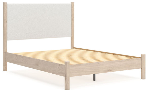 Cadmori - Two-tone - Queen Upholstered Panel Bed