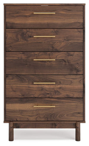 Calverson - Mocha - Five Drawer Chest