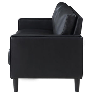 Ruth - Upholstered Track Arm Sofa - Black