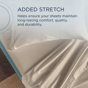 Linens - Tempur Classic Cotton Sheet Set - Sandstone - Twin