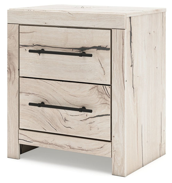  this nightstand strikes the perfect balance between farmhouse and contemporary. Its rustic white finish and replicated reclaimed oak grain merge effortlessly with the clean-lined look we love today. Spacious drawers help yo