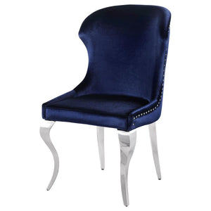 Cheyanne - Upholstered Dining Side Chair (Set of 2) - Ink Blue