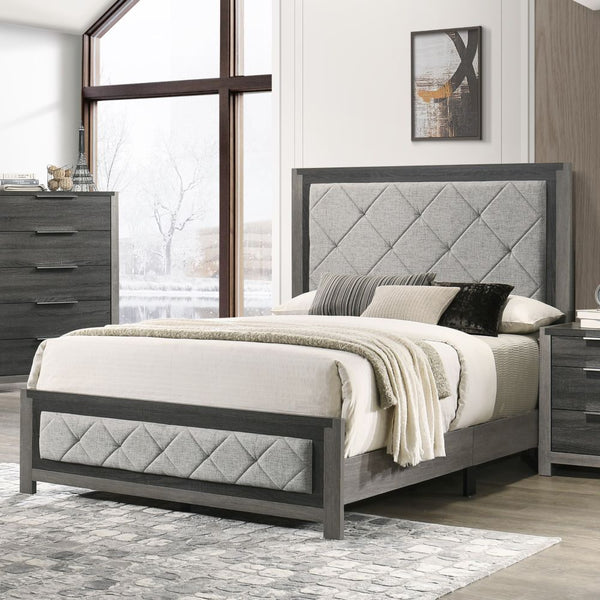 Casimiro - Eastern King Bed - Gray & Gray