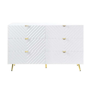 Gaines - Dresser - White High Gloss Finish