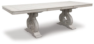  this graceful table adds a dash of upscale luxury to the dining