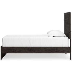 Belachime - Black - Twin Panel Bed