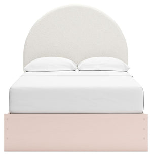 Wistenpine - Blush - Full Upholstered Panel Bed